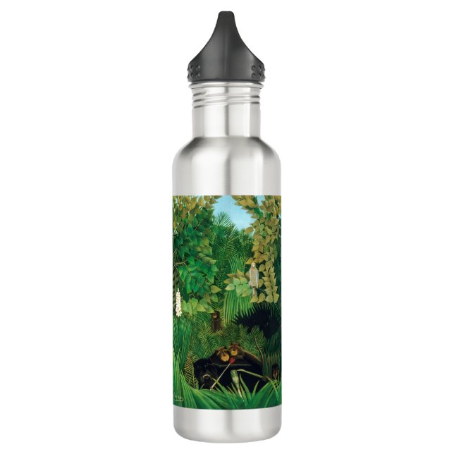 Henri Rousseau - The Merry Jesters Stainless Steel Water Bottle (Left)