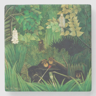 Henri Rousseau - The Merry Jesters Stone Coaster