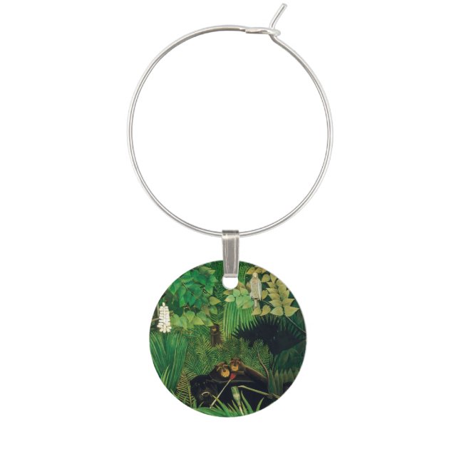 Henri Rousseau - The Merry Jesters Wine Charm (Front)
