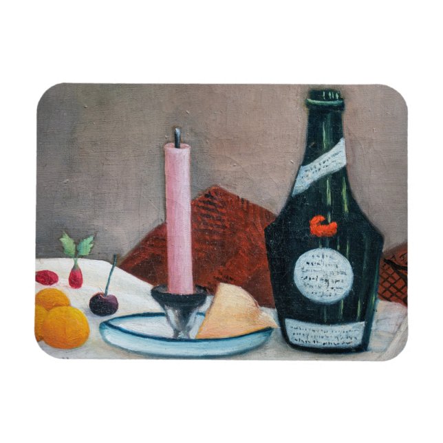 Henri Rousseau - The Pink Candle Magnet (Horizontal)