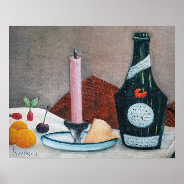 Henri Rousseau - The Pink Candle Poster (Front)