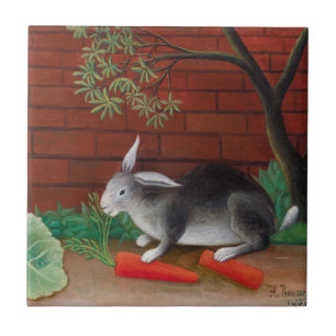 Henri Rousseau - The Rabbit's Meal Ceramic Tile