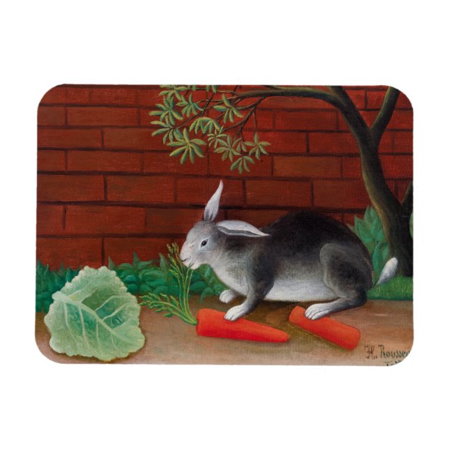 Henri Rousseau - The Rabbit's Meal Magnet (Horizontal)