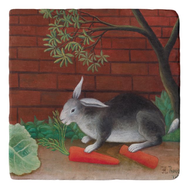 Henri Rousseau - The Rabbit's Meal Trivet (Front)