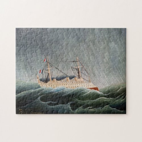 Henri Rousseau _ The Ship in the Tempest Jigsaw Puzzle