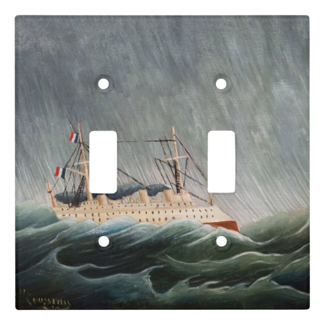 Henri Rousseau - The Ship in the Tempest Light Switch Cover (Front)