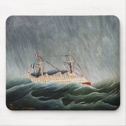 Henri Rousseau _ The Ship in the Tempest Mouse Pad