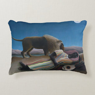 Henri Rousseau - The Sleeping Gypsy Accent Pillow