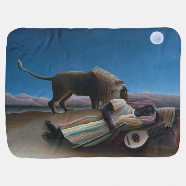 Henri Rousseau - The Sleeping Gypsy Baby Blanket (Horizontal)