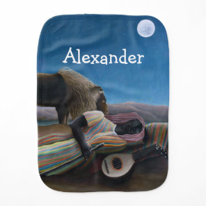 Henri Rousseau - The Sleeping Gypsy Baby Burp Cloth