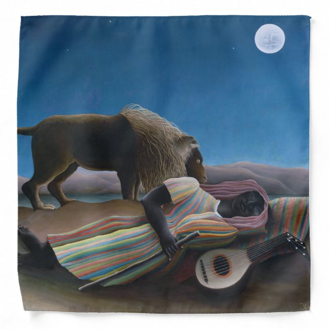 Henri Rousseau - The Sleeping Gypsy Bandana (Front)