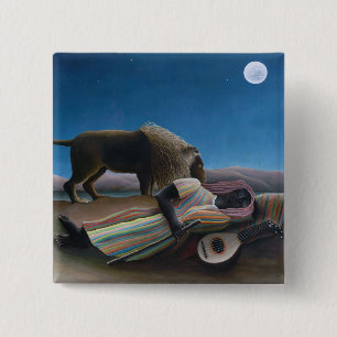Henri Rousseau - The Sleeping Gypsy Button