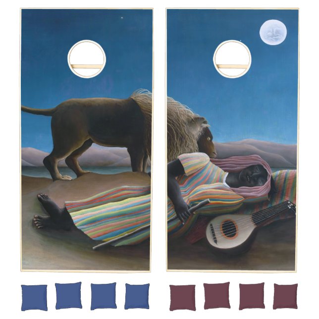 Henri Rousseau - The Sleeping Gypsy Cornhole Set (Set)