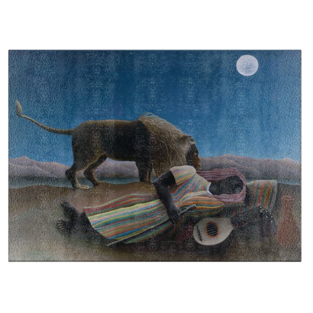 Henri Rousseau - The Sleeping Gypsy Cutting Board (Front)