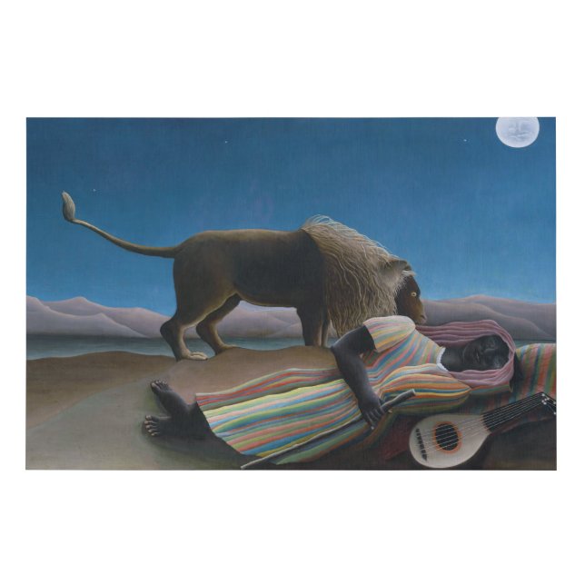Henri Rousseau - The Sleeping Gypsy Faux Canvas Print (Front)