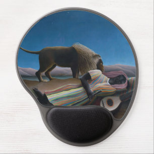 Henri Rousseau - The Sleeping Gypsy Gel Mouse Pad
