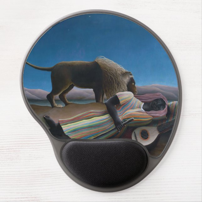 Henri Rousseau - The Sleeping Gypsy Gel Mouse Pad (Front)