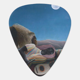 Henri Rousseau - The Sleeping Gypsy Guitar Pick