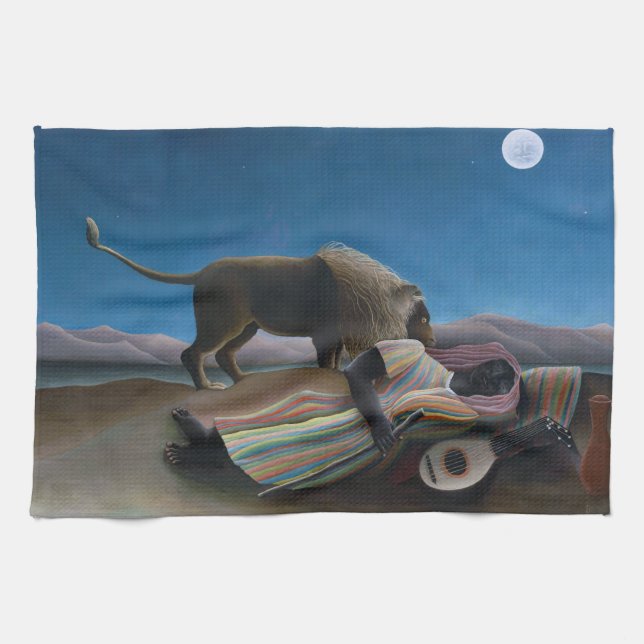 Henri Rousseau - The Sleeping Gypsy Kitchen Towel (Horizontal)