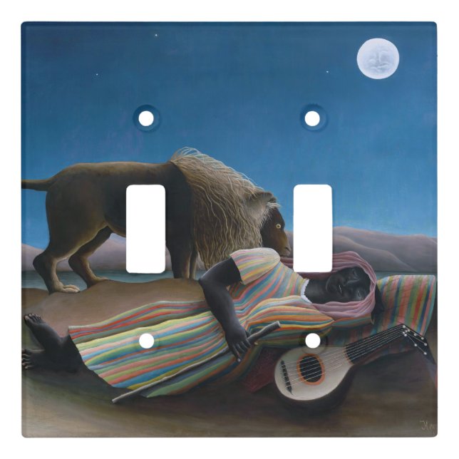 Henri Rousseau - The Sleeping Gypsy Light Switch Cover (Front)