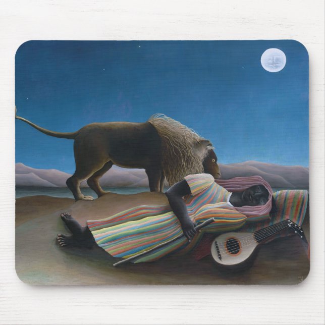 Henri Rousseau — The Sleeping Gypsy Mouse Pad (Front)