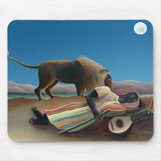 Henri Rousseau - The Sleeping Gypsy Mouse Pad (Front)