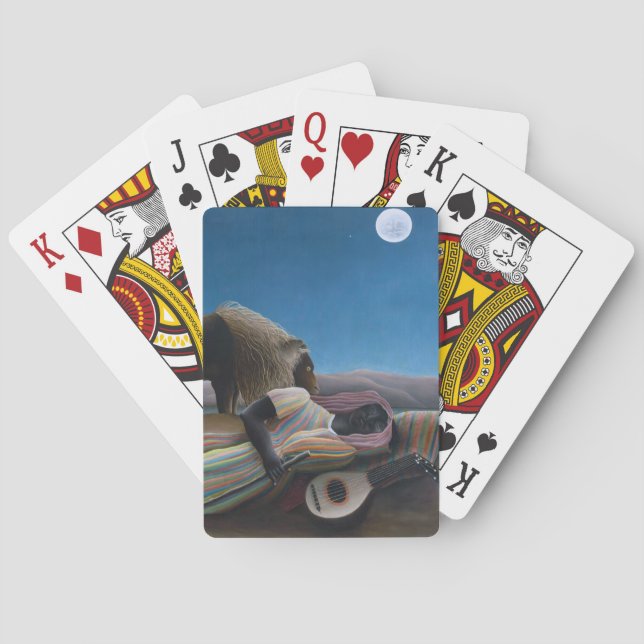 Henri Rousseau - The Sleeping Gypsy Poker Cards (Back)