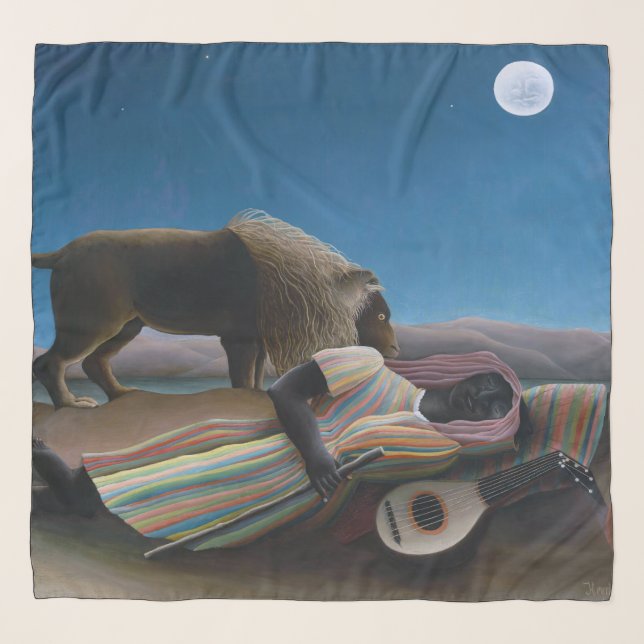 Henri Rousseau - The Sleeping Gypsy Scarf (Front (Horizontal))
