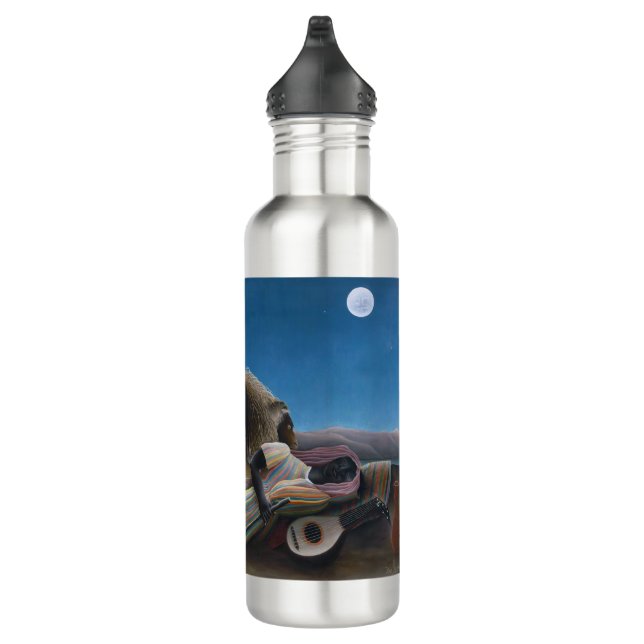 Henri Rousseau - The Sleeping Gypsy Stainless Steel Water Bottle (Right)