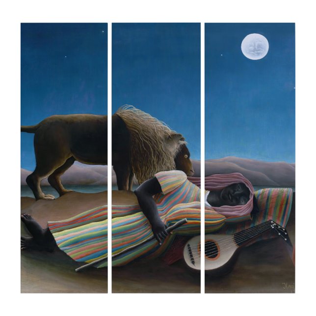 Henri Rousseau - The Sleeping Gypsy Triptych (Front)