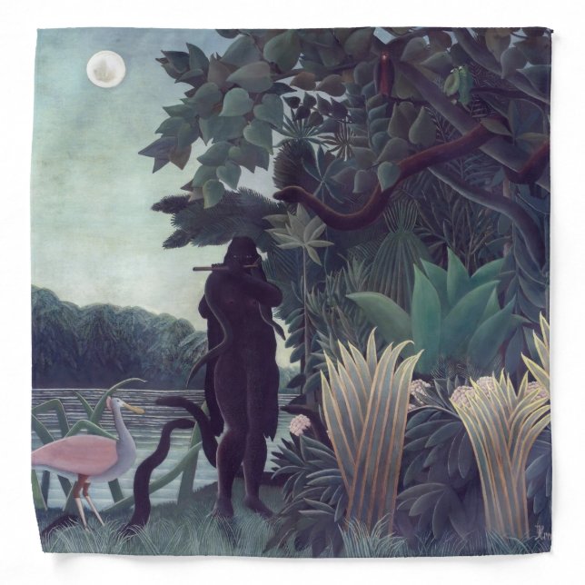 Henri Rousseau - The Snake Charmer Bandana (Front)