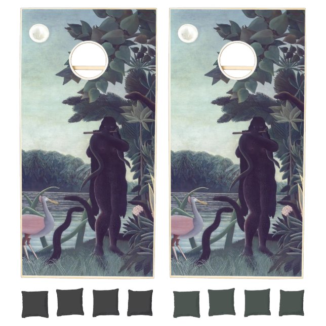 Henri Rousseau - The Snake Charmer Cornhole Set (Set)