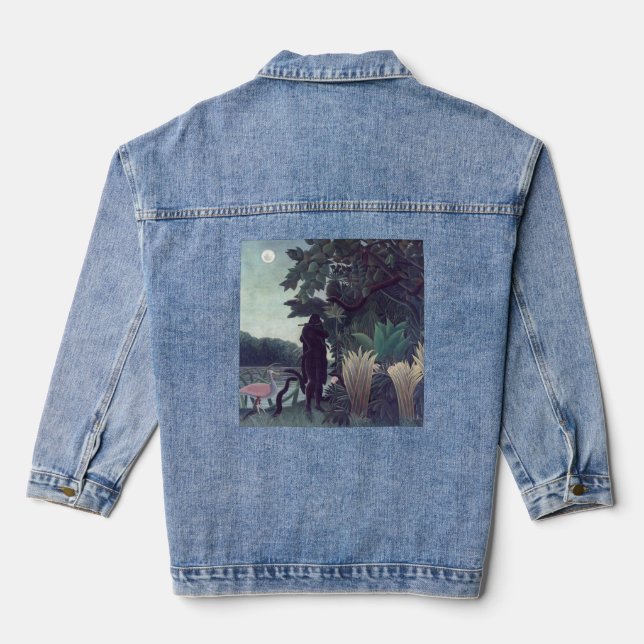 Henri Rousseau - The Snake Charmer Denim Jacket (Back)