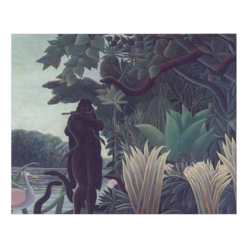 Henri Rousseau _ The Snake Charmer Faux Canvas Print