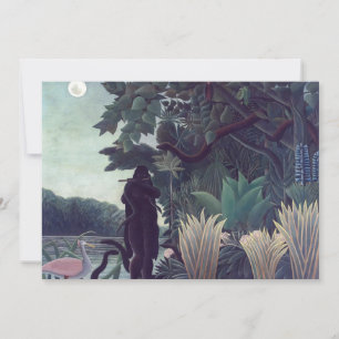 Henri Rousseau - The Snake Charmer Invitation