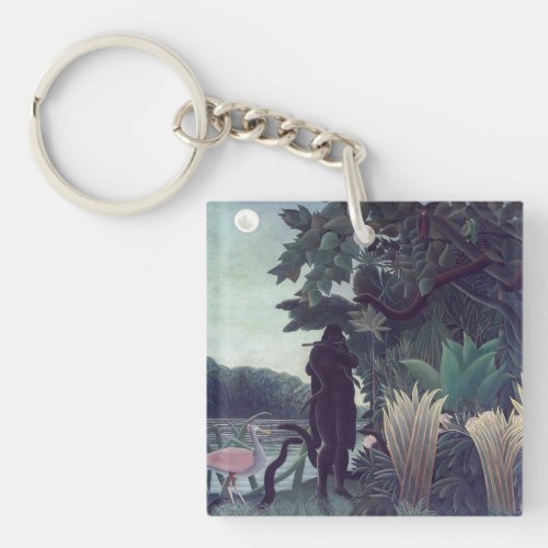 Henri Rousseau _ The Snake Charmer Keychain