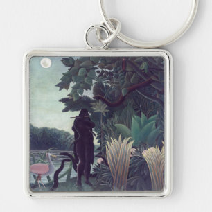Henri Rousseau - The Snake Charmer Keychain