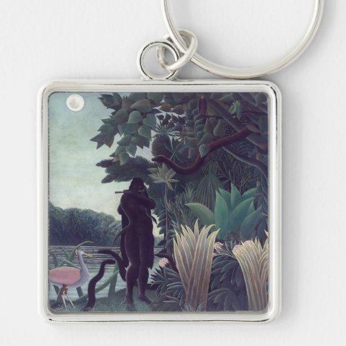 Henri Rousseau _ The Snake Charmer Keychain