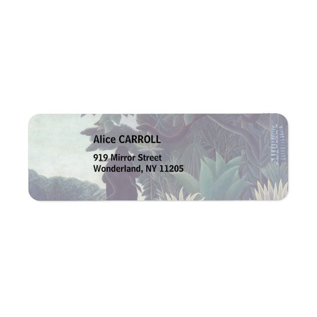 Henri Rousseau - The Snake Charmer Label (Front)