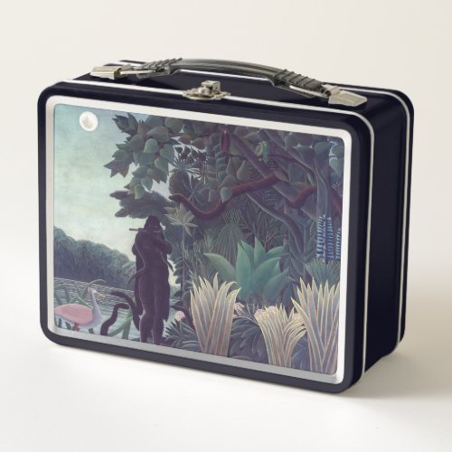 Henri Rousseau _ The Snake Charmer Metal Lunch Box