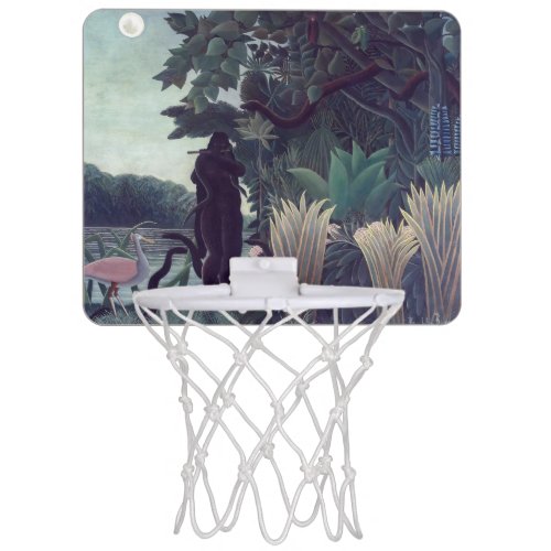 Henri Rousseau _ The Snake Charmer Mini Basketball Hoop