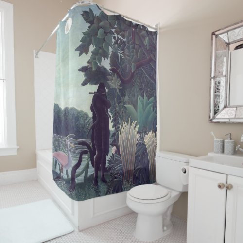 Henri Rousseau _ The Snake Charmer Shower Curtain