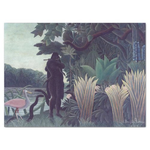 Henri Rousseau _ The Snake Charmer Tissue Paper