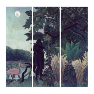 Henri Rousseau - The Snake Charmer Triptych