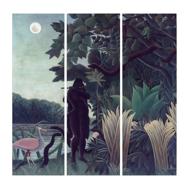 Henri Rousseau - The Snake Charmer Triptych (Front)