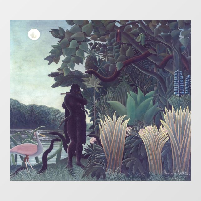 Henri Rousseau - The Snake Charmer Wall Decal (Front)