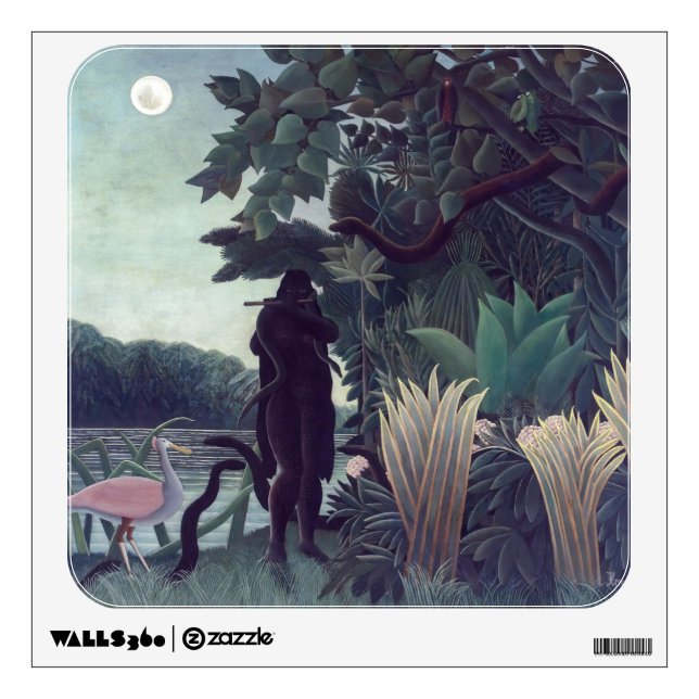 Henri Rousseau - The Snake Charmer Wall Decal (Front)