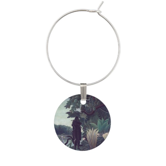 Henri Rousseau - The Snake Charmer Wine Charm (Front)