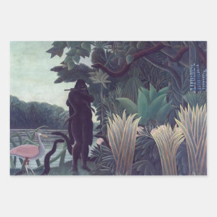 Henri Rousseau - The Snake Charmer Wrapping Paper Sheets