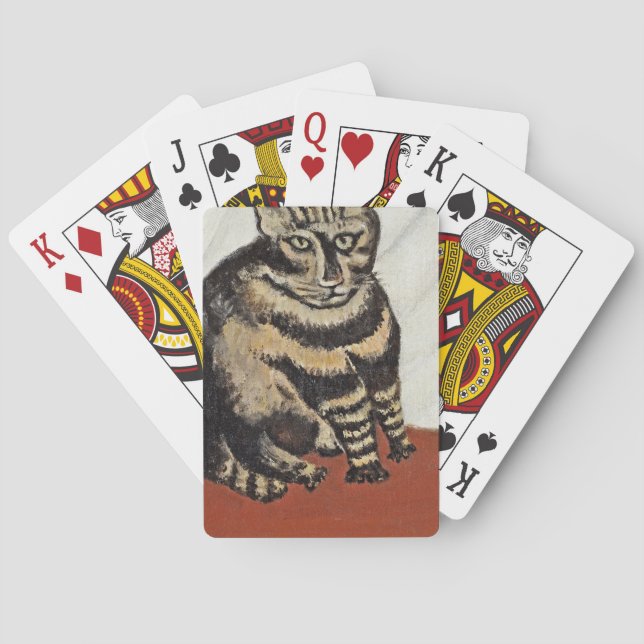 Henri Rousseau - The Tabby Poker Cards (Back)